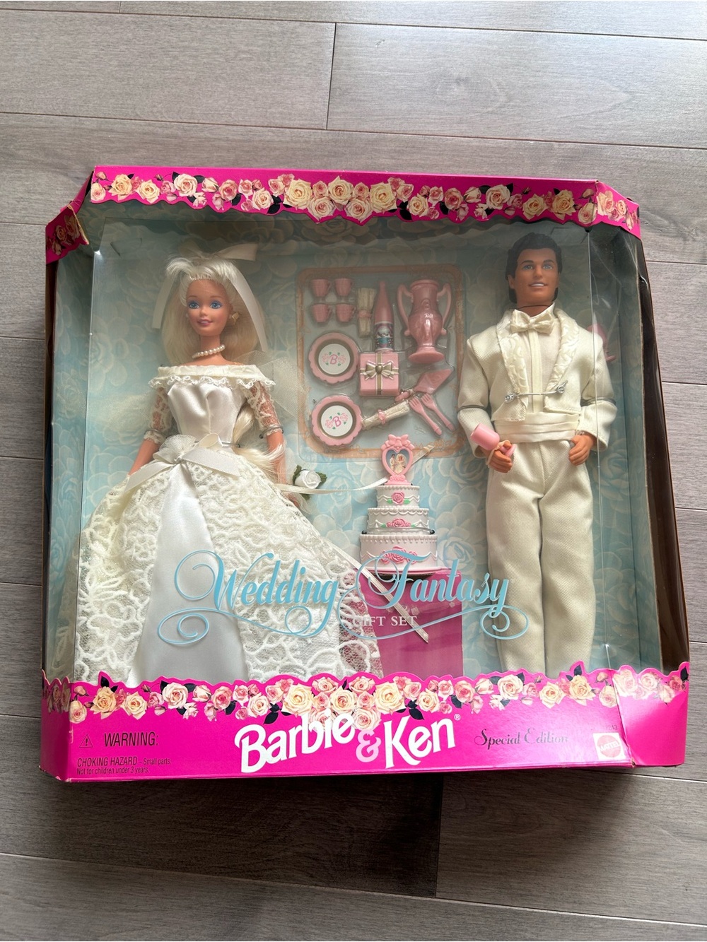 1996 Wedding Fantasy Barbie And Ken Doll Set #17243